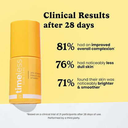 Vitamin C Serum with Vitamin E & Ferulic Acid - Brightening Serum - for Oily & Dry Skin